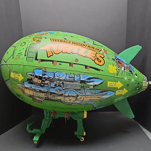 VTG TMNT Ninja Turtles High Flyin Blimp 2014 Playmates 30" Toy Missing Fin---