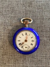 Ladies Sterling Silver Antique Pocket Watch B...