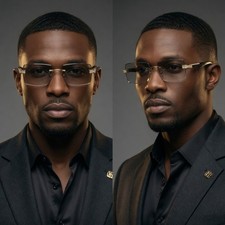 Men Eye Glasses Clear Lens Hip Hop Cholo Street Wear Rap Rapper Style Buffs New
