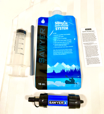 #ad Sawyer Squeeze Mini Water Filtration System NEW without box Camping Filter $18.99