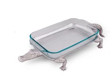 ARTHUR COURT Alligator Pyrex Holder 3qt