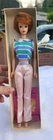 Vintage 1960s  Barbie Red Titan Bubble Cut With Box And Stand Phamphlet