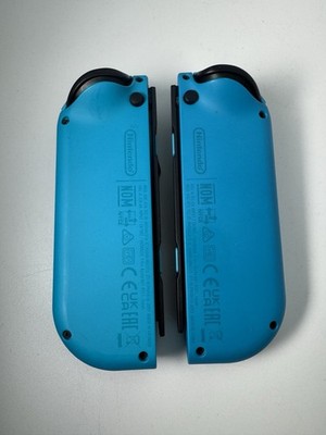 Authentic Nintendo Switch Joy Cons Left & Right Neon Blue | eBay