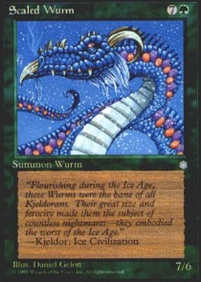 【MTG】甲鱗のワーム/Scaled Wurm/英語【ICE】 MTG - Scaled Wurm - Ice Age - NM, English Magic FLAT RATE SHIP | eBay