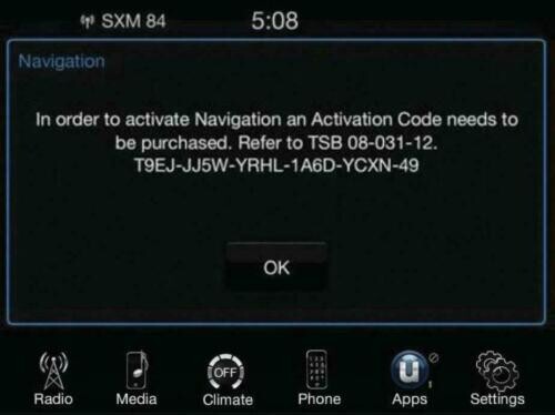 Uconnect Navigation Activation Code Free