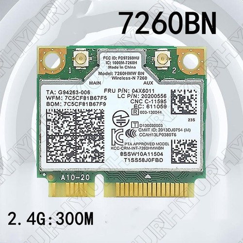 1PC For Intel 7260HMW-BN 2.4G Wireless Bluetooth 4.0 7260 Network Adapter Card - 第 2/6 張圖片