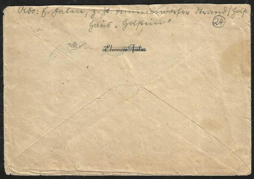GERMANY 1944 SS Feldpost Airmail Cover - Picture 2 of 2