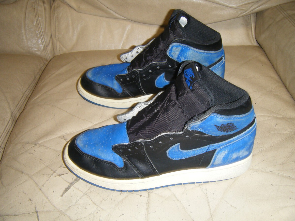 Nike Air Jordan 1 Retro 2017 Black Royal Blue Size 6.5Y | eBay