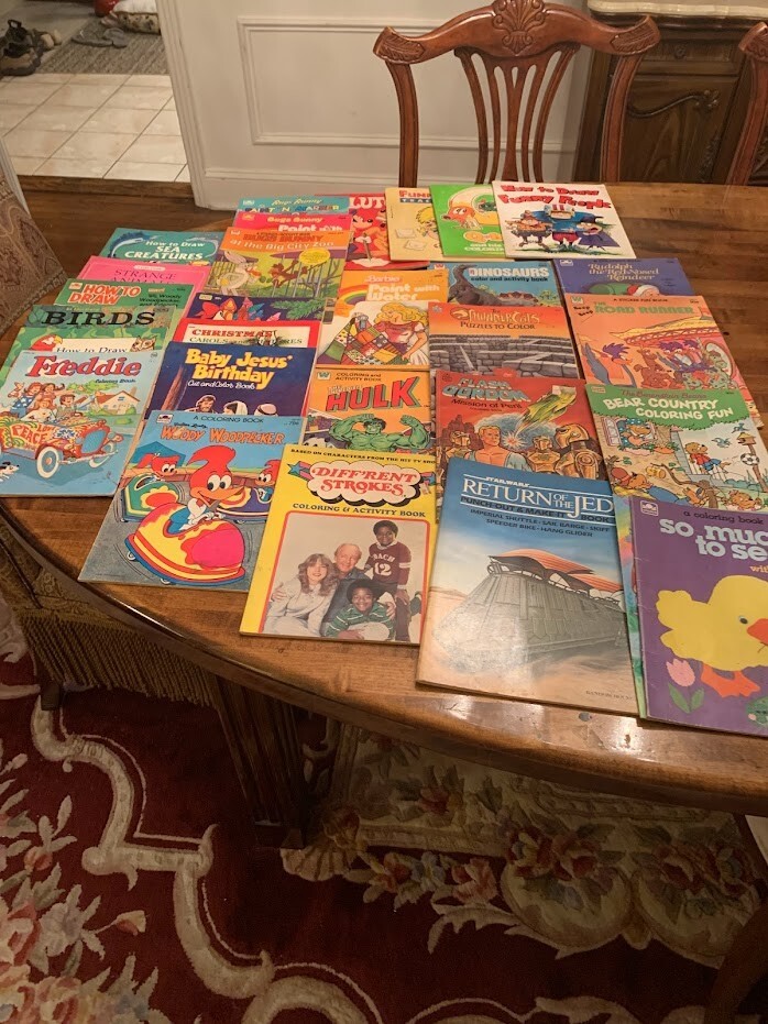 Vintage Lot of Coloring Books eBay