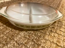 vintage pyrex divided dish