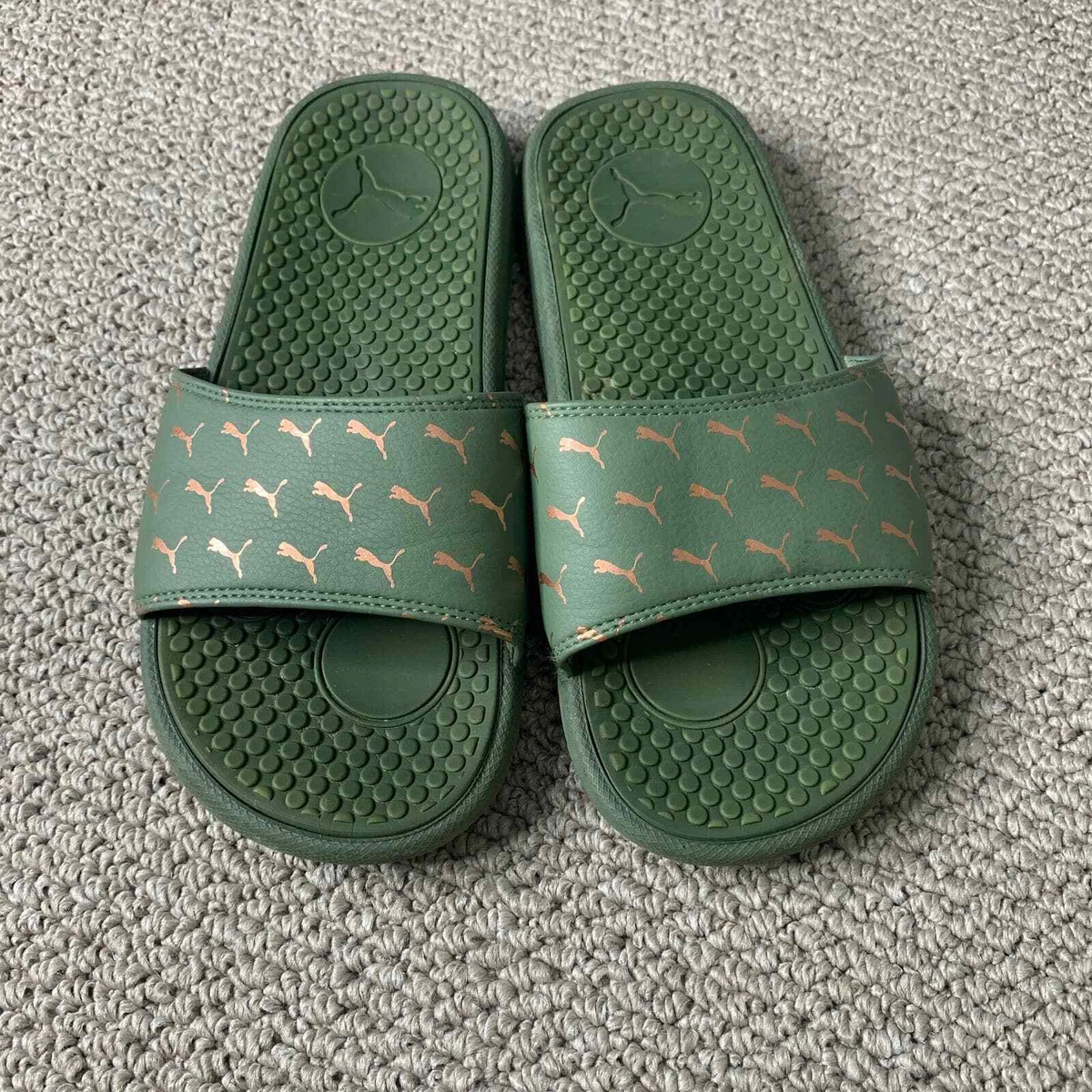 Puma sandals hotsell women olive