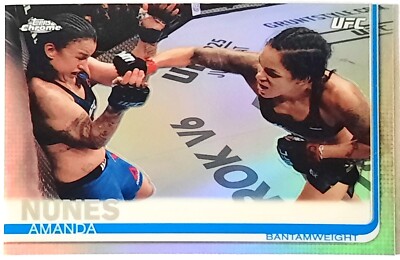 Amanda Nunes 2019 Topps Chrome #100 Silver Refractor 