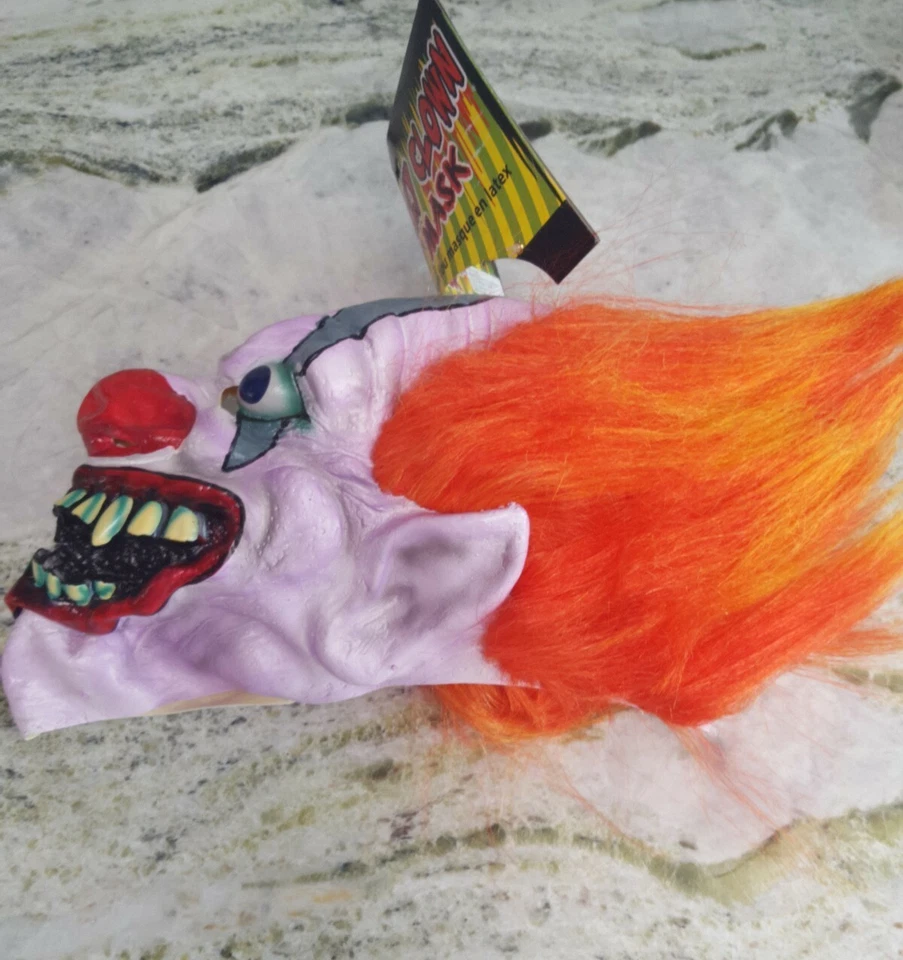 Berzerk Clown Forum Novelties Berzerk Costume Mask, As Shown, One Size NWT - Image 3 of 4