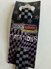 Robert Wayne Footwear Crieations Shoe Strings 45" Grey  Black Check