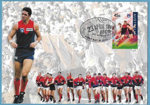 1996 Australian AFL Melbourne Maxicard Stamp V280