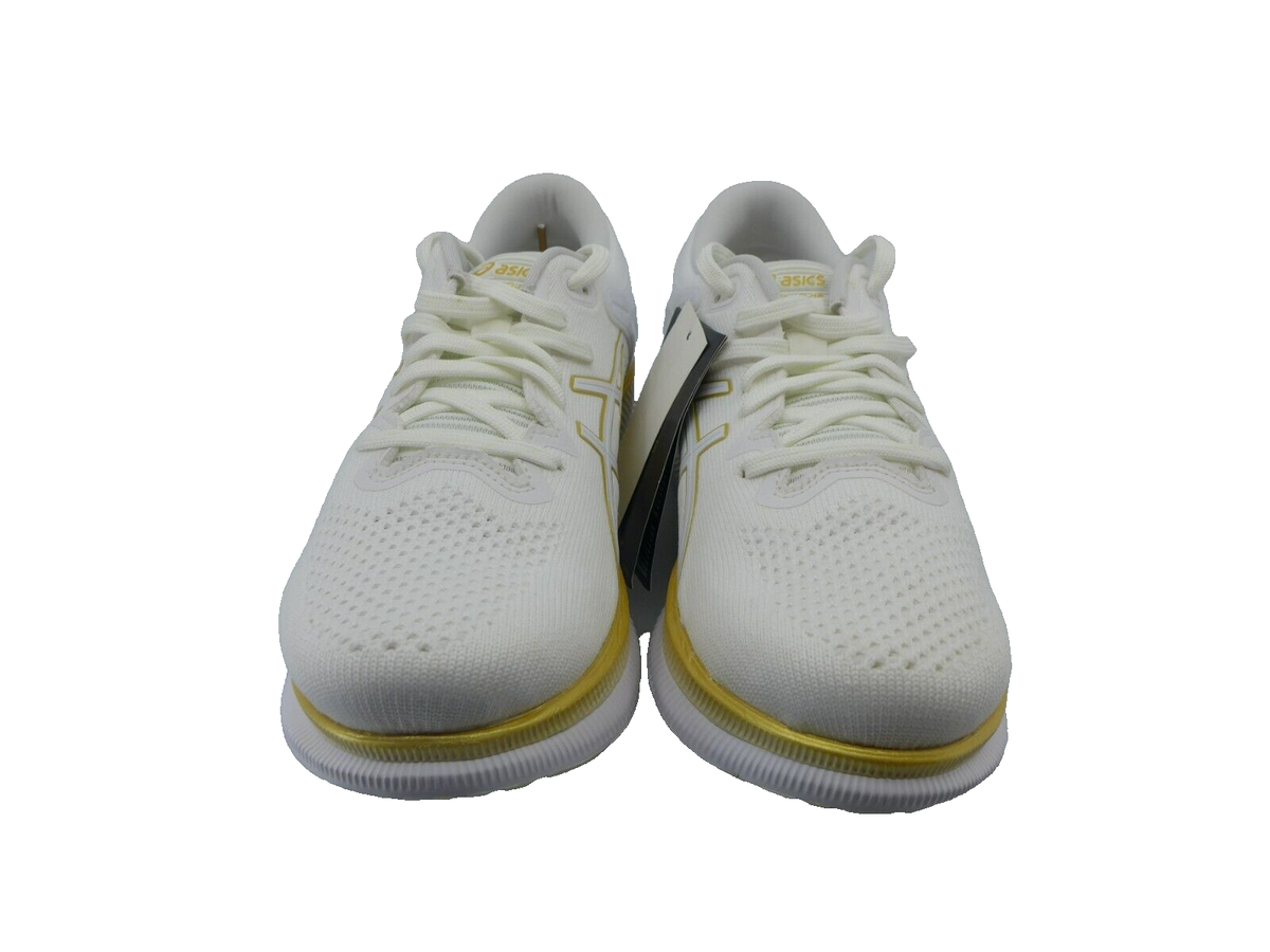 ASICS Metaride Mens White Pure Gold Athletic Shoes (choose size