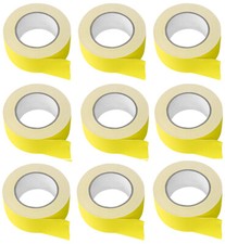  9 Rolls Rockville Pro Audio/Stage Wire ROCK GAFF Yellow Gaffers Tape 2"x100 Ft