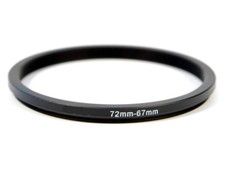 72-67mm Metal Step down Ring Lens Adapter 72 to 67 Filter Thread - UK SELLER