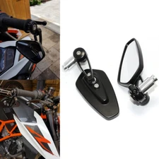 Motorcycle 7/8" Handlebar Bar End Mirrors for Honda Yamaha Suzuki Triumph Ducati