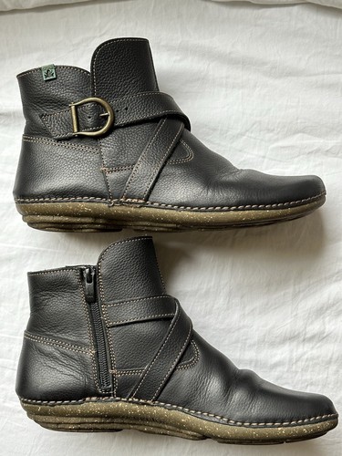 El Naturalista Ankle Boot N305 Torcal Black Leather US 8.5/EU 39 - Picture 4 of 12