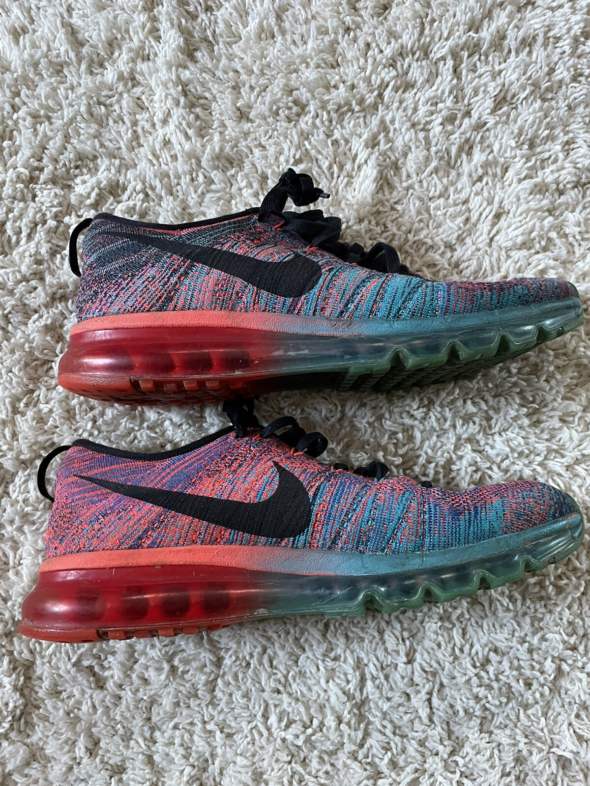 nike flyknit max blue