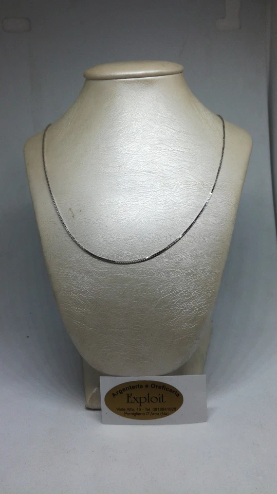COLLANA VENEZIANA ARGENTO RODIATO 925/1000 - Leggera e Pesante EXPLOIT - Immagine 4 di 4