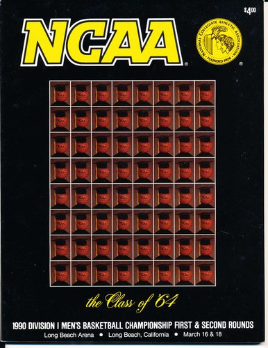 1990 NCAA basketball Championship program 1st round