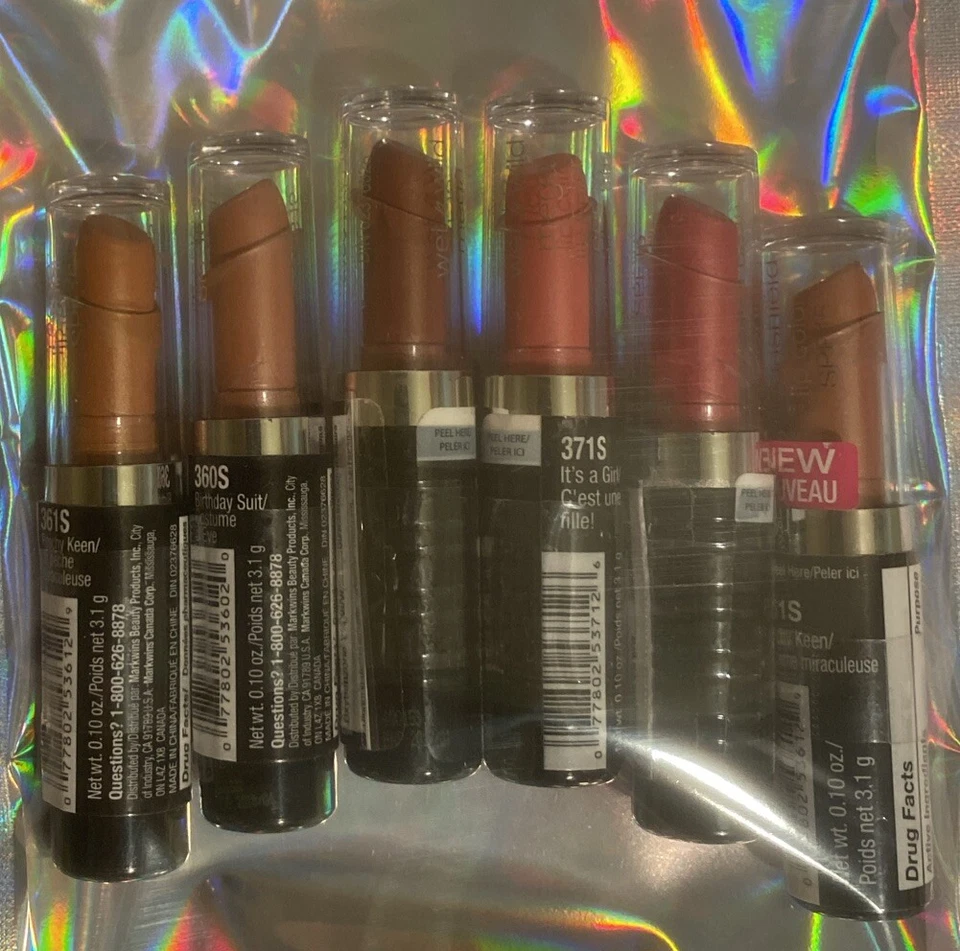 💄WETnWILD maquillaje VARIEDAD LÁPIZ LABIAL paquete de cosméticos L@@K NiceLot ENVÍO GRATUITO RÁPIDO🫦 Foto 4 de 4