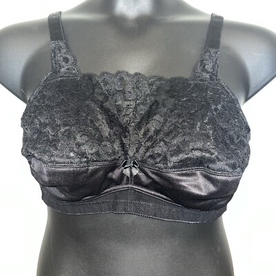 Jodee 2501 Surgical Balanced Fit Mastectomy Bra Black Sz 40 C Wire Free Nwot
