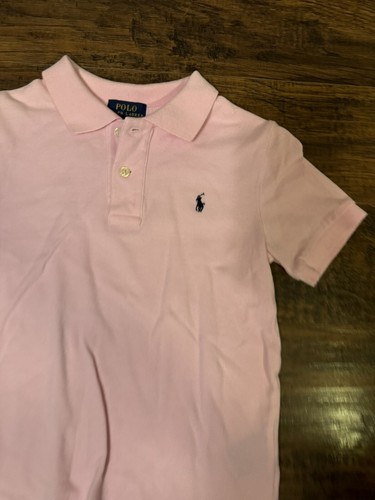 POLO RALPH LAUREN Classic Fit Polo Pink Shirt Youth Sz:6 - Picture 2 of 5
