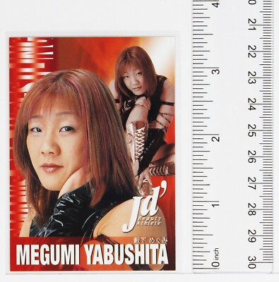 MEGUMI　パンフレット MEGUMI YABUSHITA - 2001 Future Bee Women's Pro-Wrestling Trading