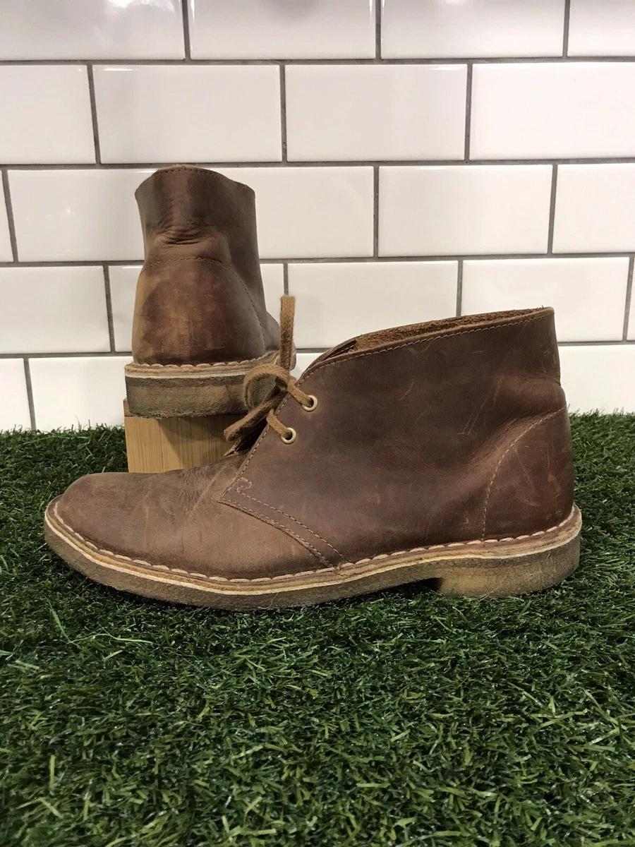 Clarks Original Desert Boot Beeswax Leather 70294 Men's Sz Crepe Sole Brown | eBay