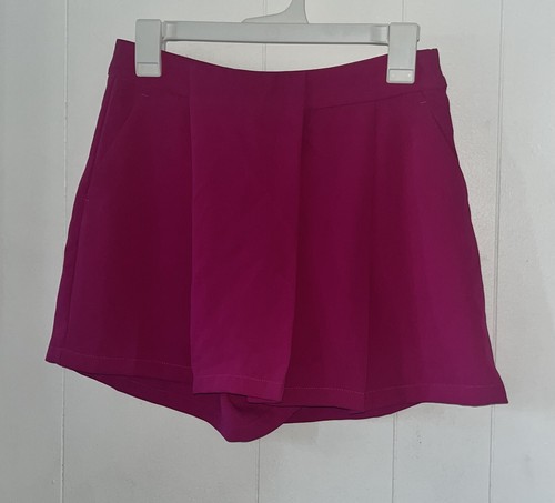 Banana Republic Skort Fuchsia Pink With Pockets Side Zip Size 2 Summer Spring - Picture 15 of 16