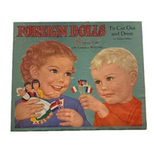 Vtg 1957 Boxed “Foreign Dolls” Paper Doll Set (Incomplete, Missing Toshiko)