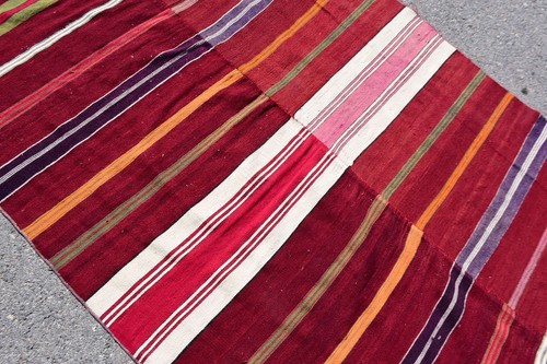 Nursery Rug, Vintage Rug, Kilim, Colorful Rug, Oushak Rug, Turkish Rugs - Picture 6 of 6