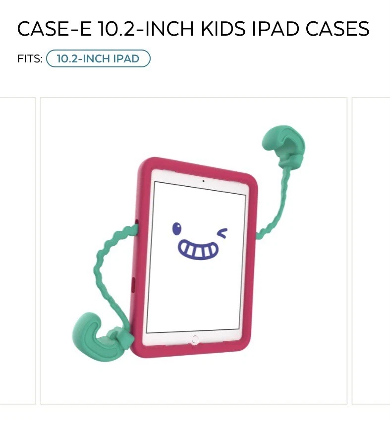 Speck Kids Case-E for iPad 10.2" - Pink/Green - Image 3 of 4