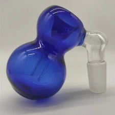 Mini 14mm Male 45° Ash Catcher Heavy Glass Bong Gourd Water Pipe Attachment