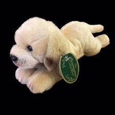 Bearington Collection Lil Tanner Realistic Yellow Lab Plush Puppy Dog 8  