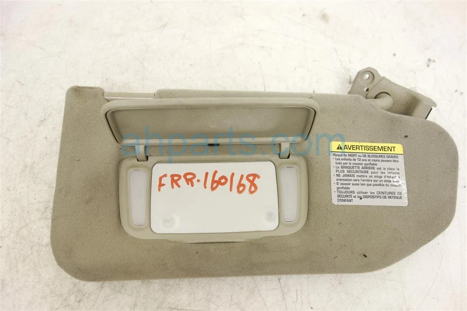 2004 2005 Infiniti Q45 Sedan 4-Door Passenger Right Sun Visor Tan 96400-Ar302 Foto 2 de 4