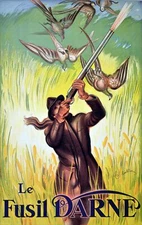 Le Fusil Darne Decorative Poster.French Home Graphic Art interior Design. 4097