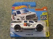 Hot Wheels 2018 #203/365 2015 FORD F-150 white HW speed graphics "K&N filters"