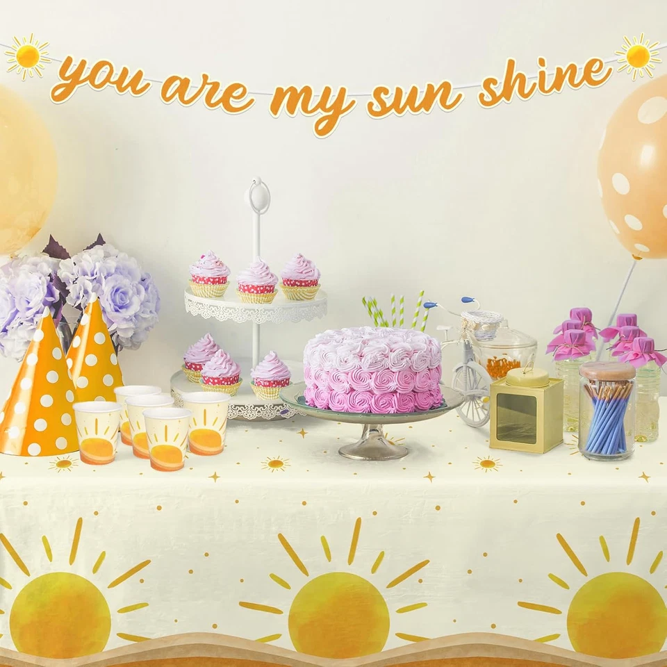 Boho Sun-Theme Cumpleaños Fiesta Suministro; Decoraciones Completas de Baby Shower Sol Foto 4 de 4