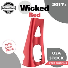 Advanblack Wicked Red ABS Chin Spoiler Fits 2017+ M8 Harley Davidson Touring