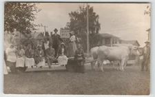 Postcard RPPC July 4th Celebration in Brunswick, NY.