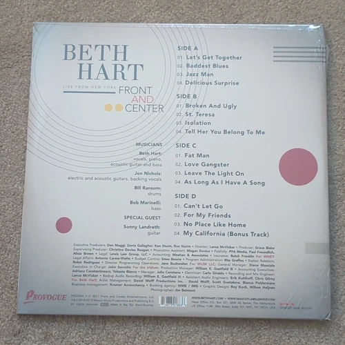 Beth Hart - Front and Center Live from NY Lim. Red 2 LP Vinyl RSD 180GR 3500 New - Picture 2 of 15