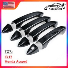 For Honda Accord 2013 14 2015 2016 2017 Carbon Fiber Side Door Handle Cover Trim For Honda Accord 2013 14 2015 2016 2017 Carbon Fiber Side Door Handle Cover Trim