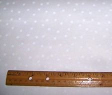 1 yd MODA Hey Boo WHITE STARS on GHOST WHITE 100 Cotton Fabric HALLOWEEN