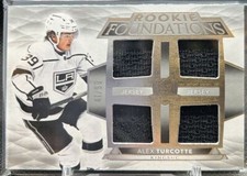 2021-22 Upper Deck The Cup Foundations Quad Jersey Alex Turcotte 41/99 Los