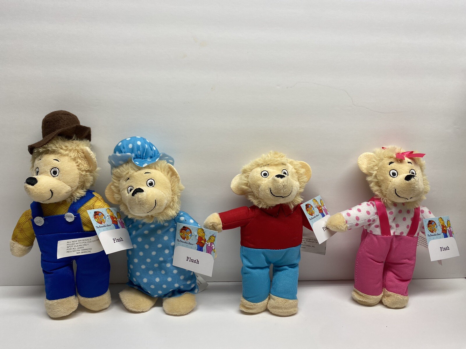 New! The Berenstain Bears Plush Family Lot of 4 Stuffed Animals Tags eBay