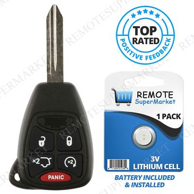 OEM Electronics Keyless Remote Head Fob For Dodge Avenger & Durango 2008–2014 – New Shell